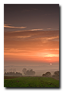 Couché de soleil sur le pays de Hanau