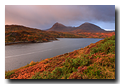 Loch Glendhu. Quinag, Sail Ghorm et Sail Gharbh, Kylesku, Sutherland, Highlands, Scotland