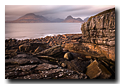 Pink light, Loch Scavaig, Cuillin Hills, Elgol, Isle of Skye, Scotland