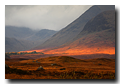 Red light, Rannoch Moor, Lochaber, Highlands, Scotland