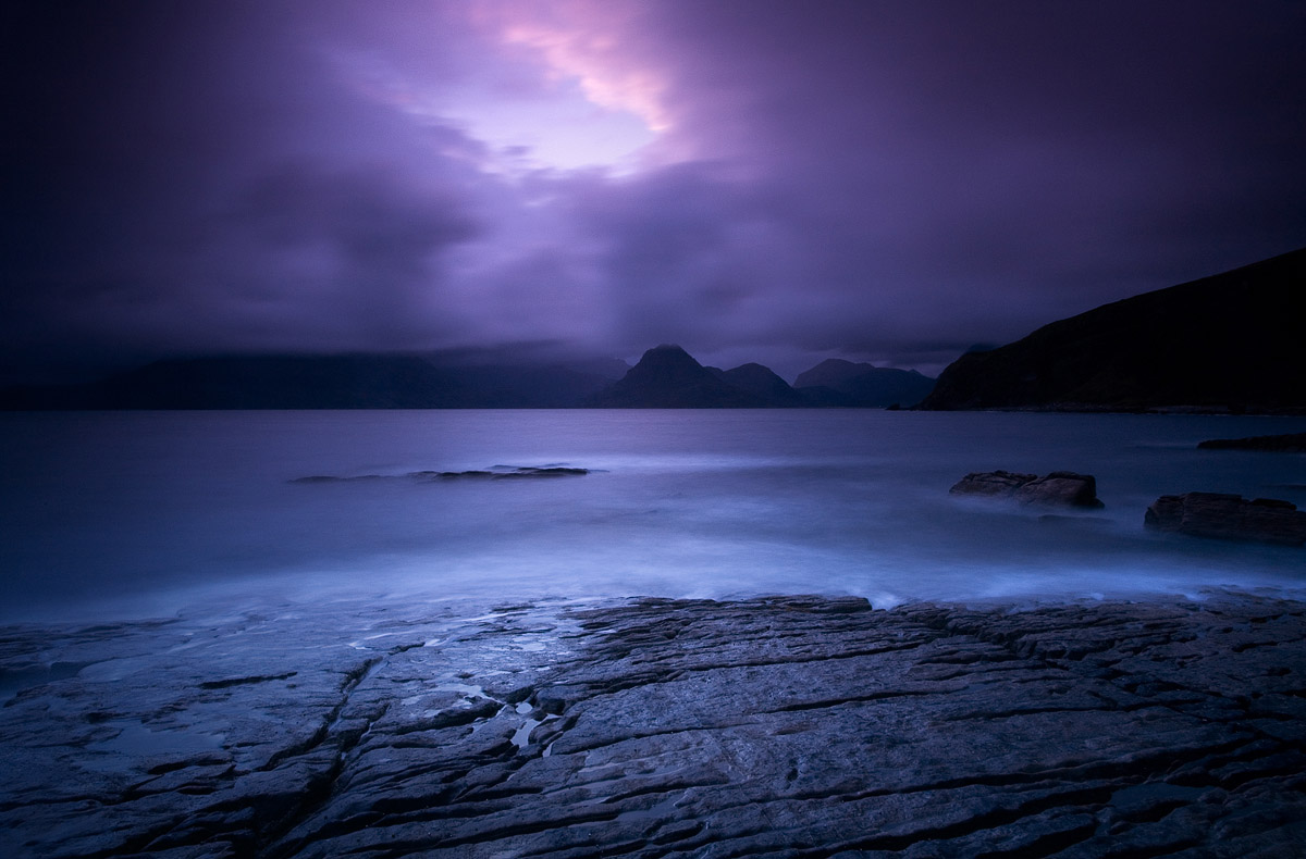 Heure bleue sur le Loch Scavaig II