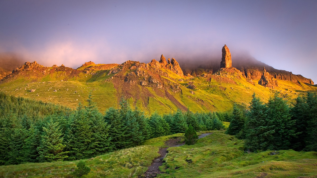 Levé de soleil sur le Old Man of Storr